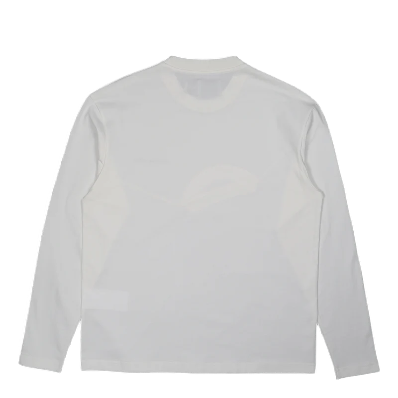 Long Sleeved Double Crew White