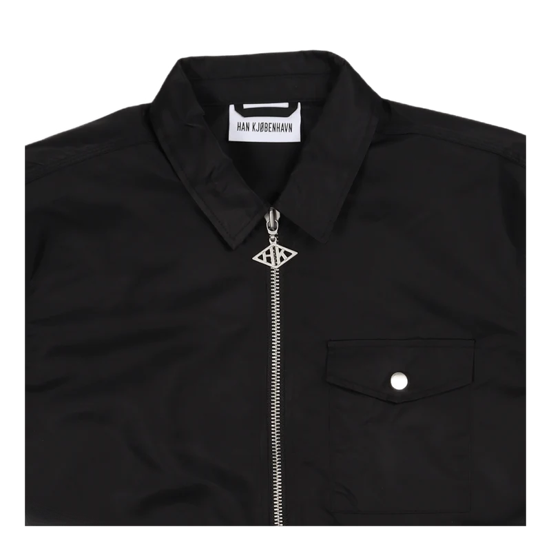 Army Shirt Zip Black