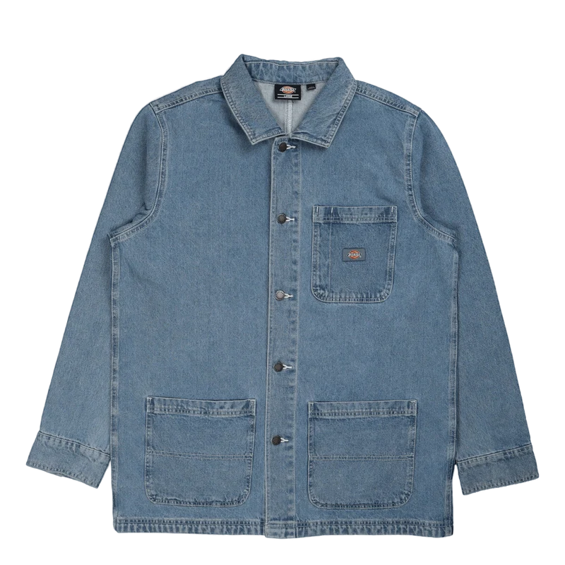 Dickies Denim Chore Coat Light Wash