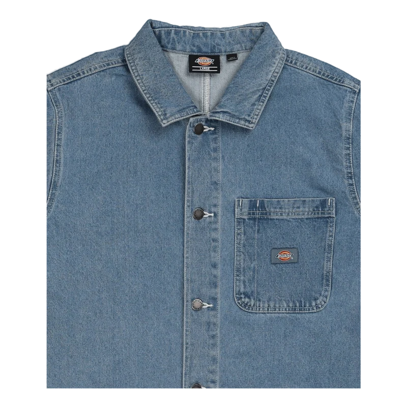 Dickies Denim Chore Coat Light Wash