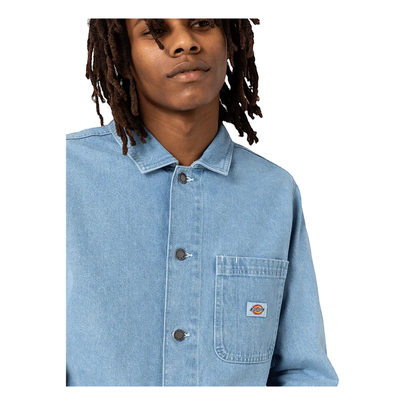 Dickies Denim Chore Coat Light Wash