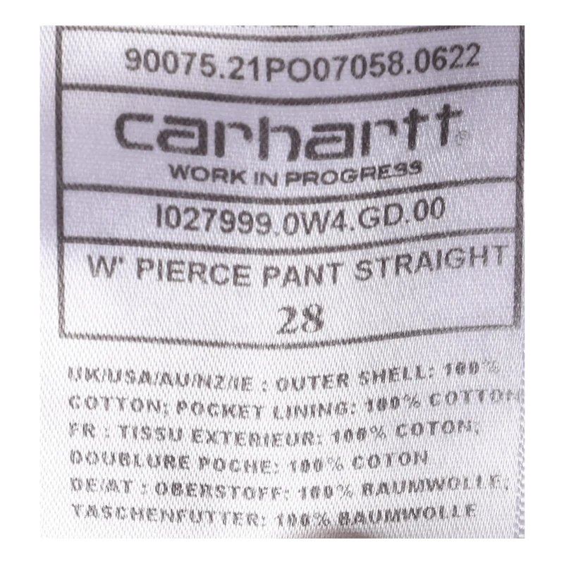 W' Pierce Pant Straight Ale