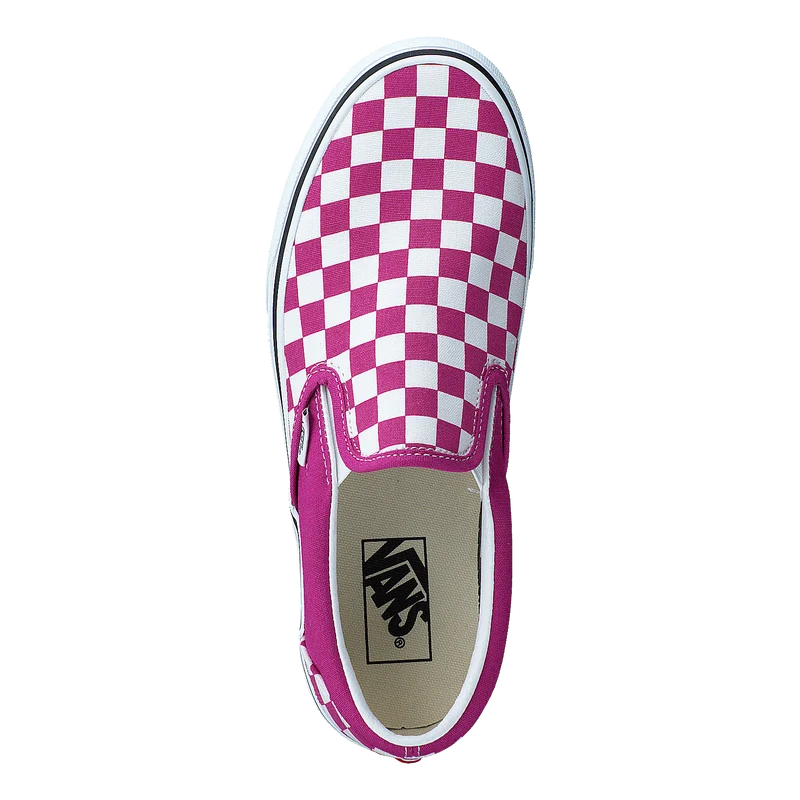 Ua Classic Slip-on (checkerboard)fchsrdtrwht