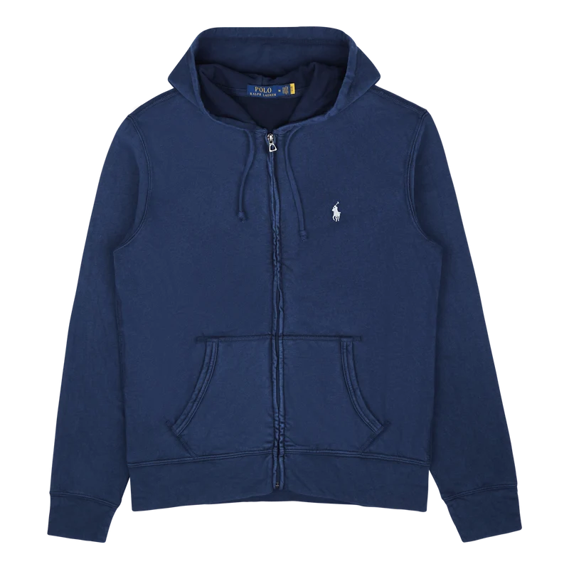 Spa Terry Full-Zip Hoodie Newport Navy