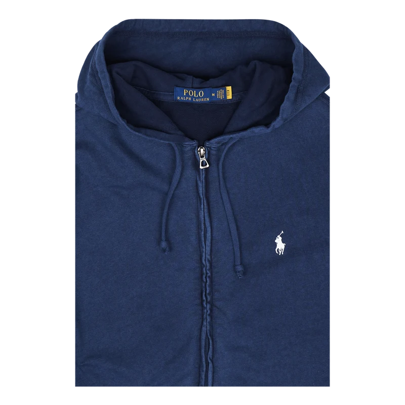Spa Terry Full-Zip Hoodie Newport Navy
