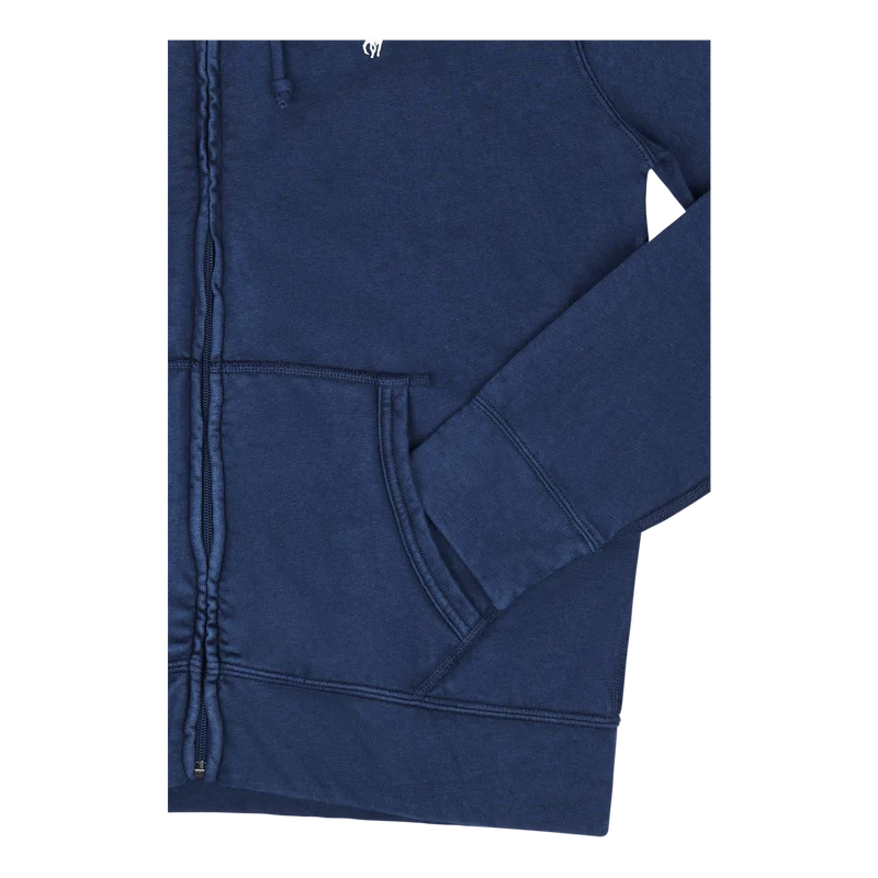 Spa Terry Full-Zip Hoodie Newport Navy