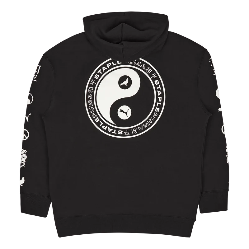 Puma X Staple Graphic Hoodie T Black