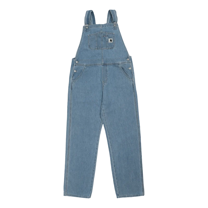 W' Bib Overall Straight Blue