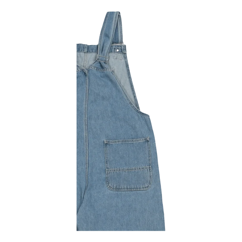 W' Bib Overall Straight Blue