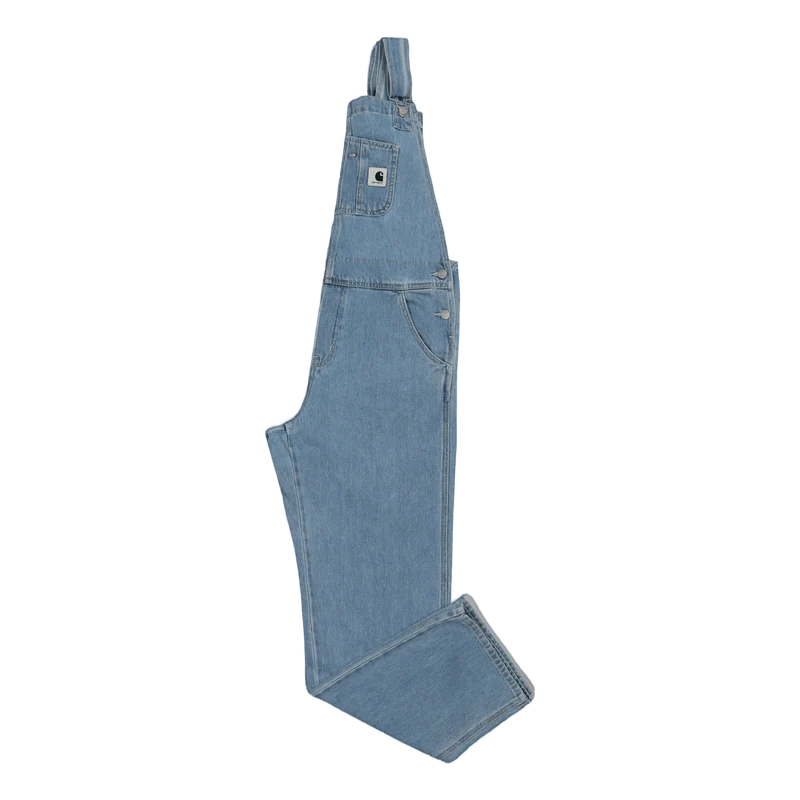 W' Bib Overall Straight Blue