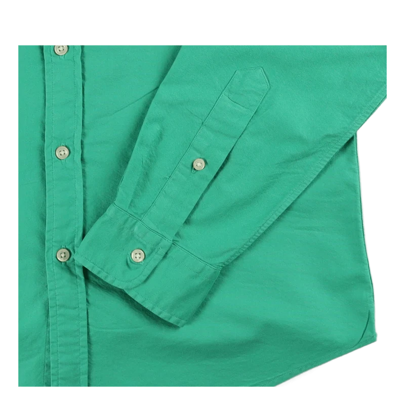 Slim Fit Garment-Dyed Oxford Shirt Cabo Green