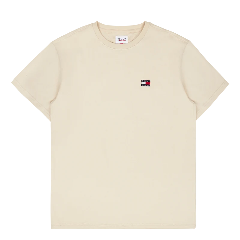Tjm Clsc Tommy Xs Badge Tee Beige