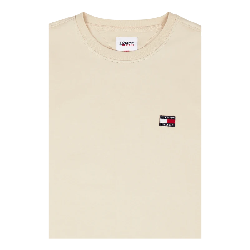 Tjm Clsc Tommy Xs Badge Tee Beige