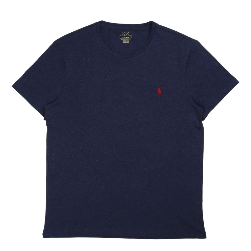 Custom Slim Fit Jersey Crewneck T-Shirt Spring Navy Heather