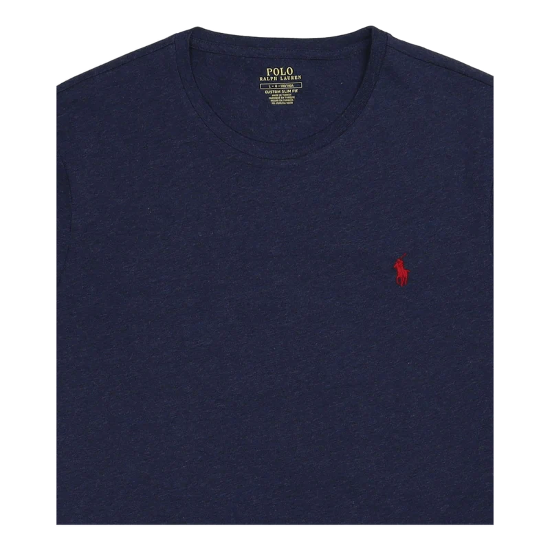 Custom Slim Fit Jersey Crewneck T-Shirt Spring Navy Heather