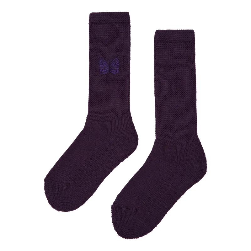 Pile Socks - Merino Wool Purple