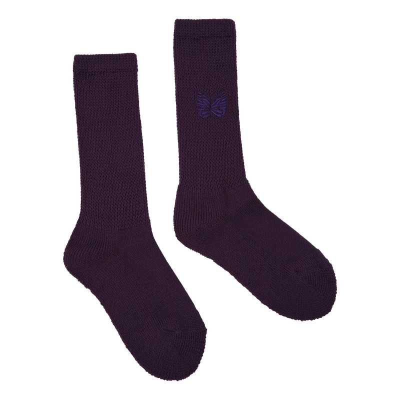 Pile Socks - Merino Wool Purple