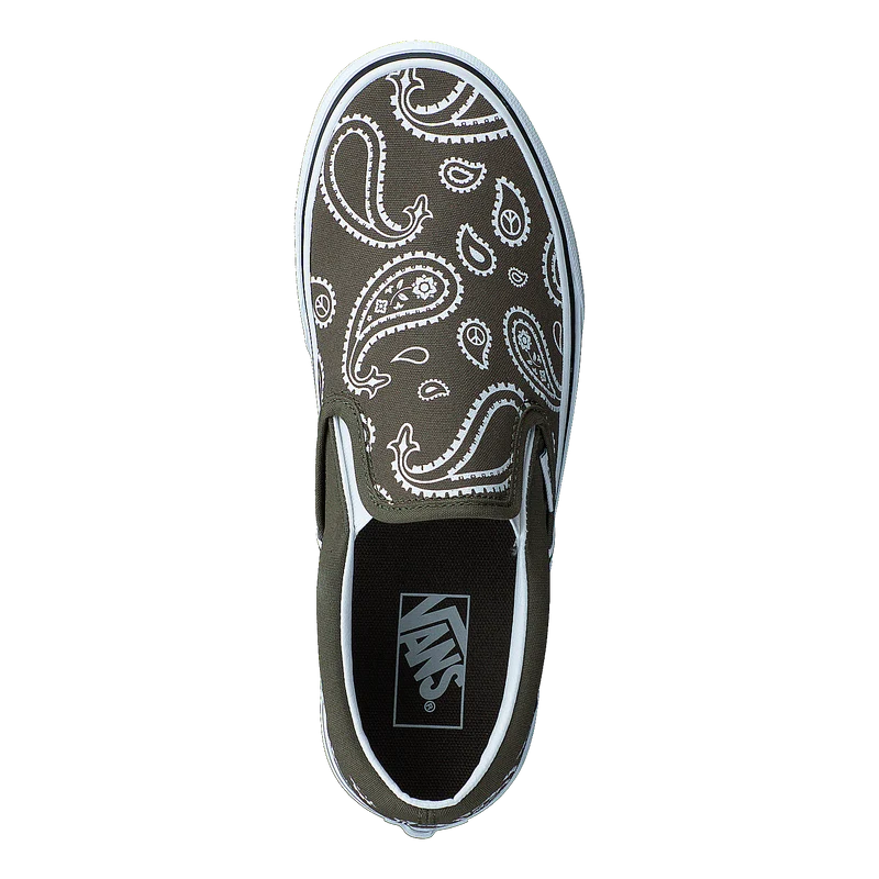 Ua Classic Slip-on (peace Paisley)grplftrwht