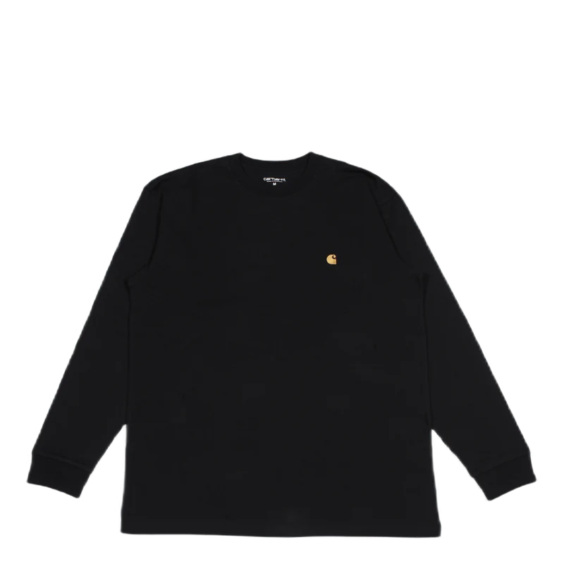 L/s Chase T-shirt 100% Cotton Black / Gold