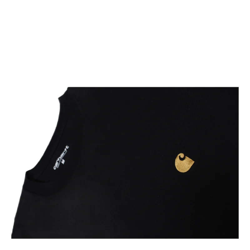 L/s Chase T-shirt 100% Cotton Black / Gold
