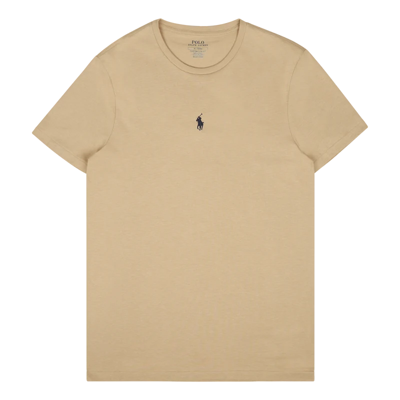 Custom Slim Fit Jersey Crewneck T-Shirt Classic Khaki