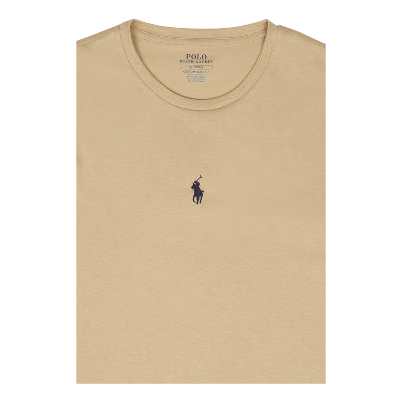 Custom Slim Fit Jersey Crewneck T-Shirt Classic Khaki