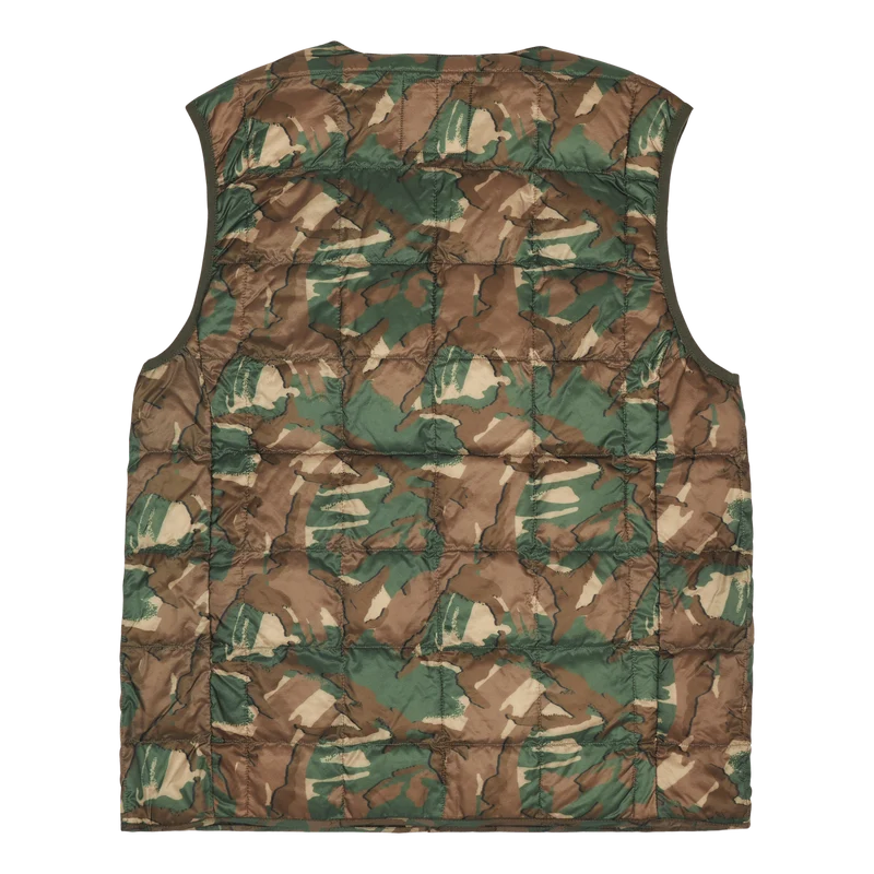 Taion/gramicci Inner Down Vest Camo