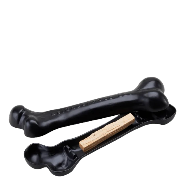 Bone Palo Santo Holder Black