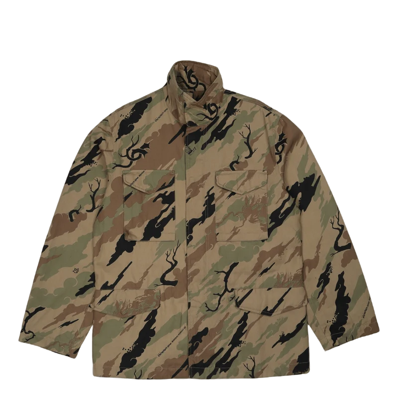 Camo Modified M65 Jacket Cotto Woodland