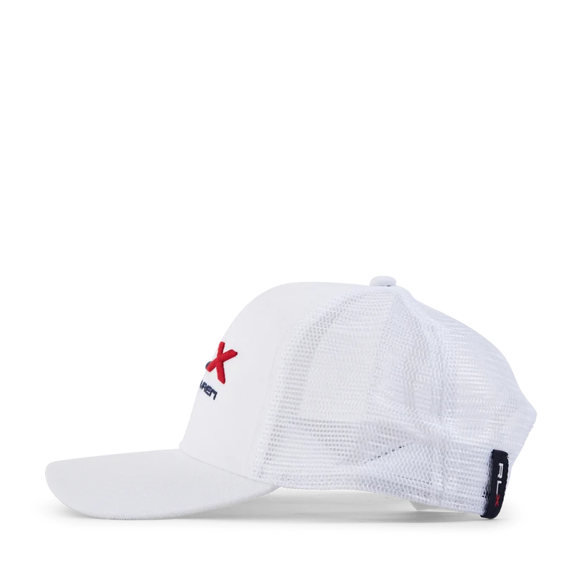 High-Crown Trucker Cap White