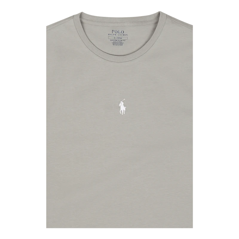 Custom Slim Fit Jersey Crewneck T-Shirt Grey Fog