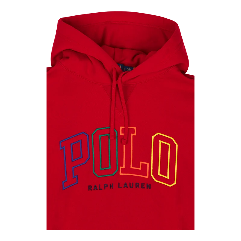 Big Fit Logo Fleece Hoodie RL 2000 Red