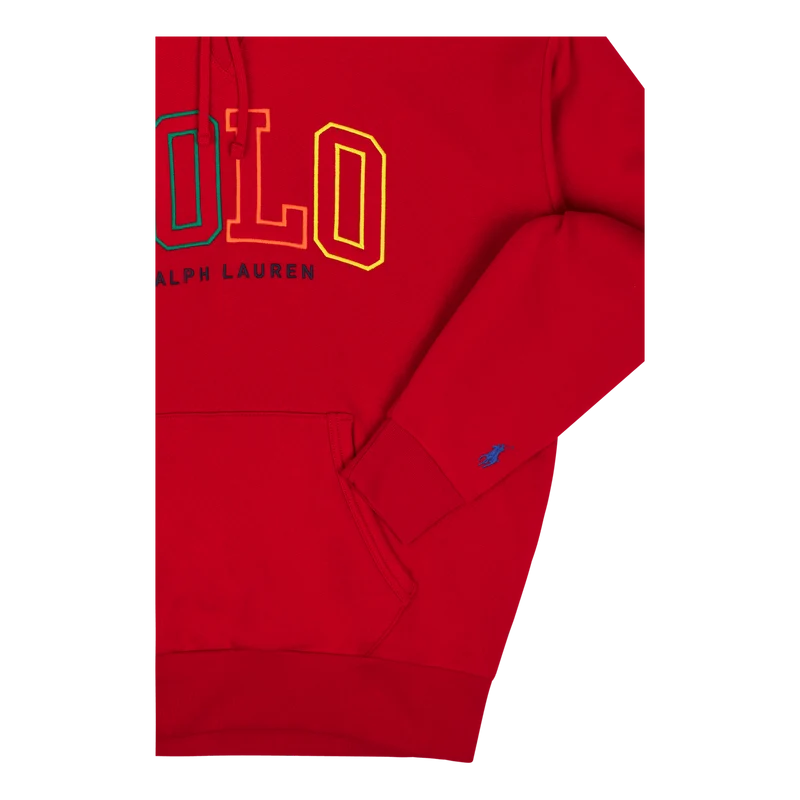 Big Fit Logo Fleece Hoodie RL 2000 Red