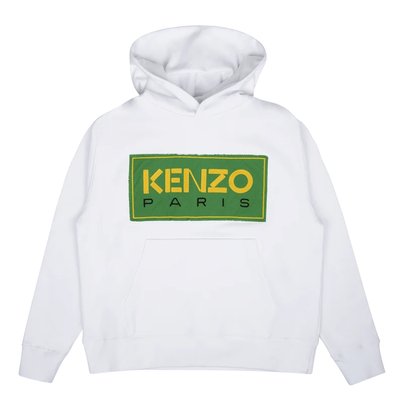 Hoodie Tricolor Kenzo Paris White