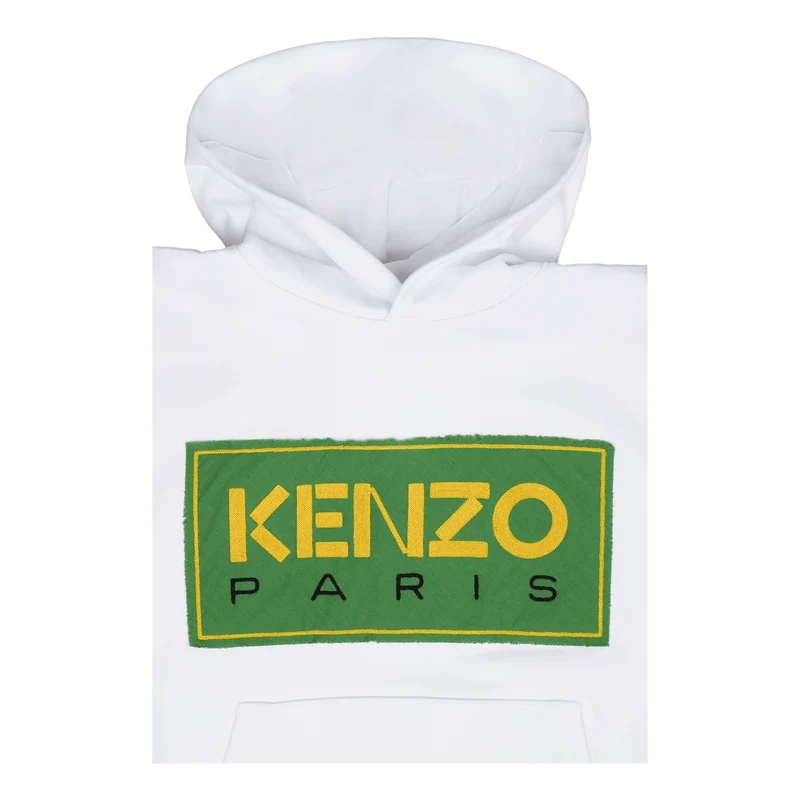 Hoodie Tricolor Kenzo Paris White