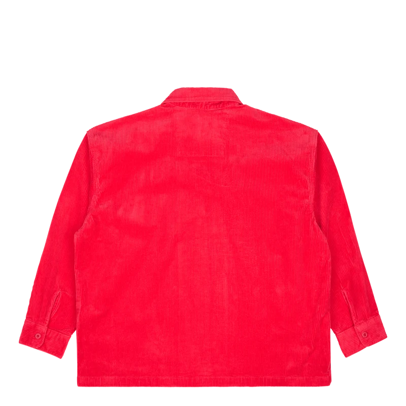 Skate Cord Coat Red