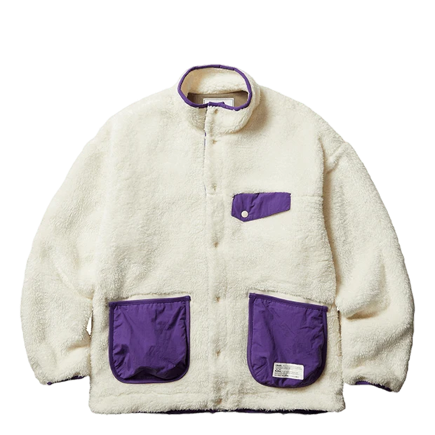 Pile Fleece Jacket White