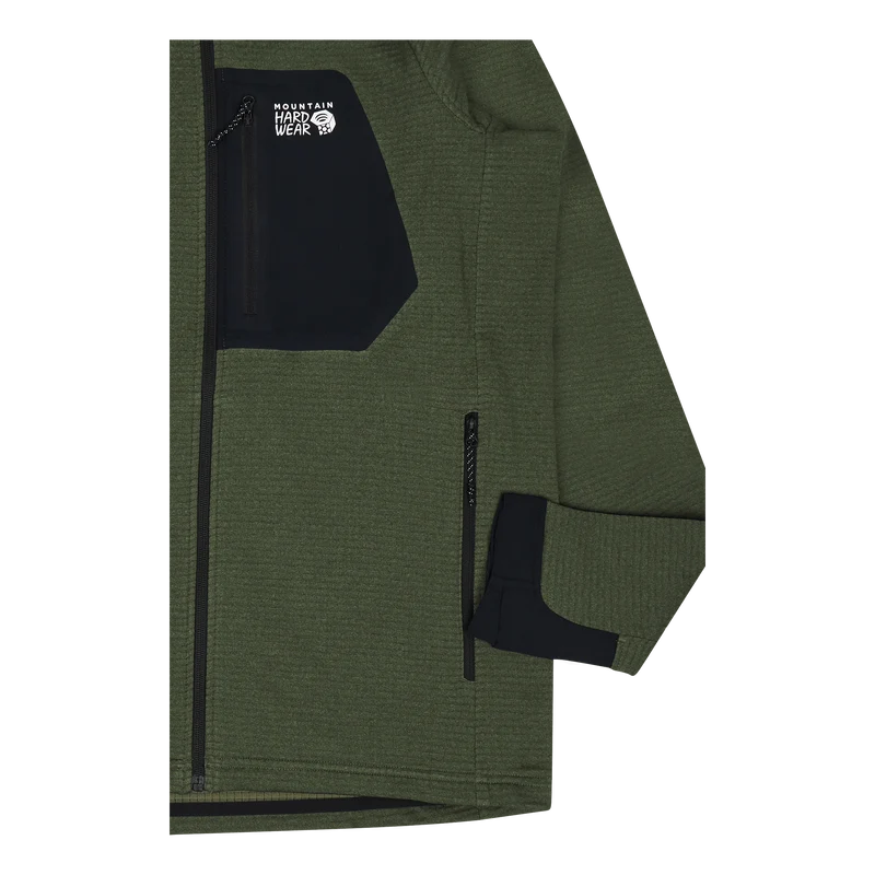 Polartec® Power Grid™ Full Zip Surplus Green Heather