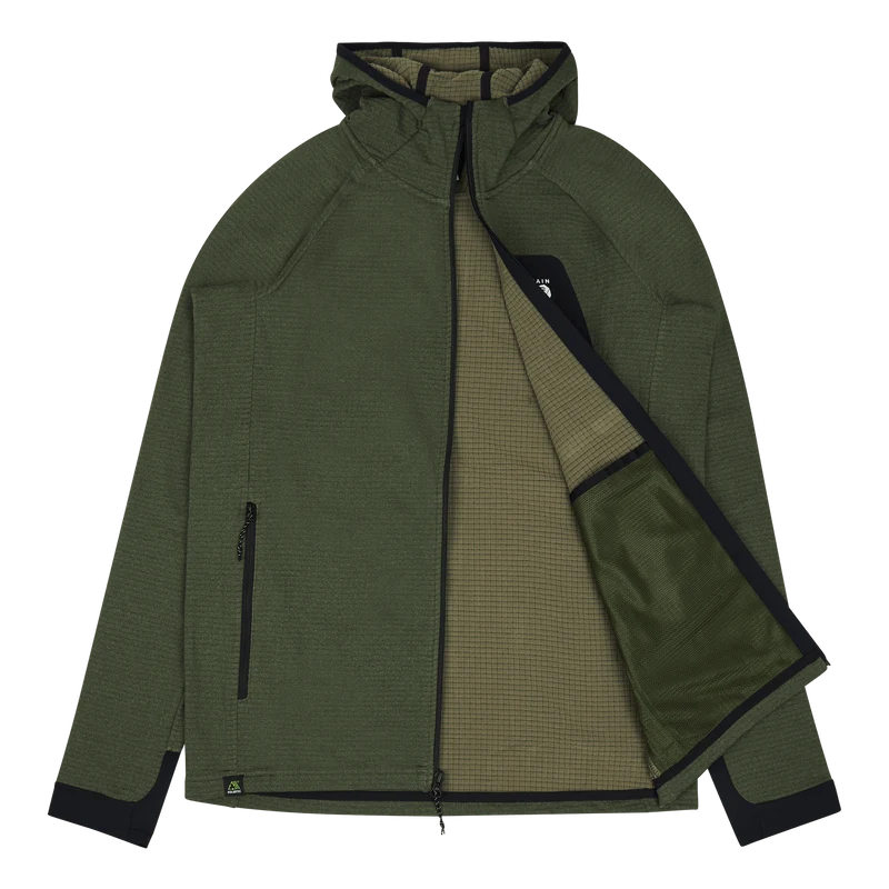 Polartec® Power Grid™ Full Zip Surplus Green Heather