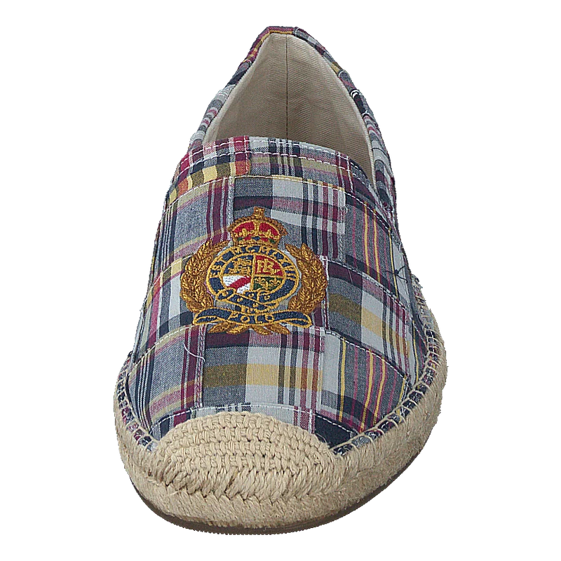 Cevio Crest Madras Espadrille Blue Multi