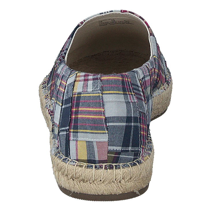 Cevio Crest Madras Espadrille Blue Multi