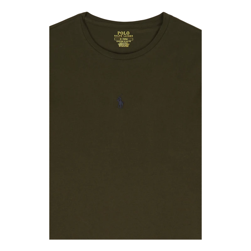 Custom Slim Fit Jersey Crewneck T-Shirt Company Olive