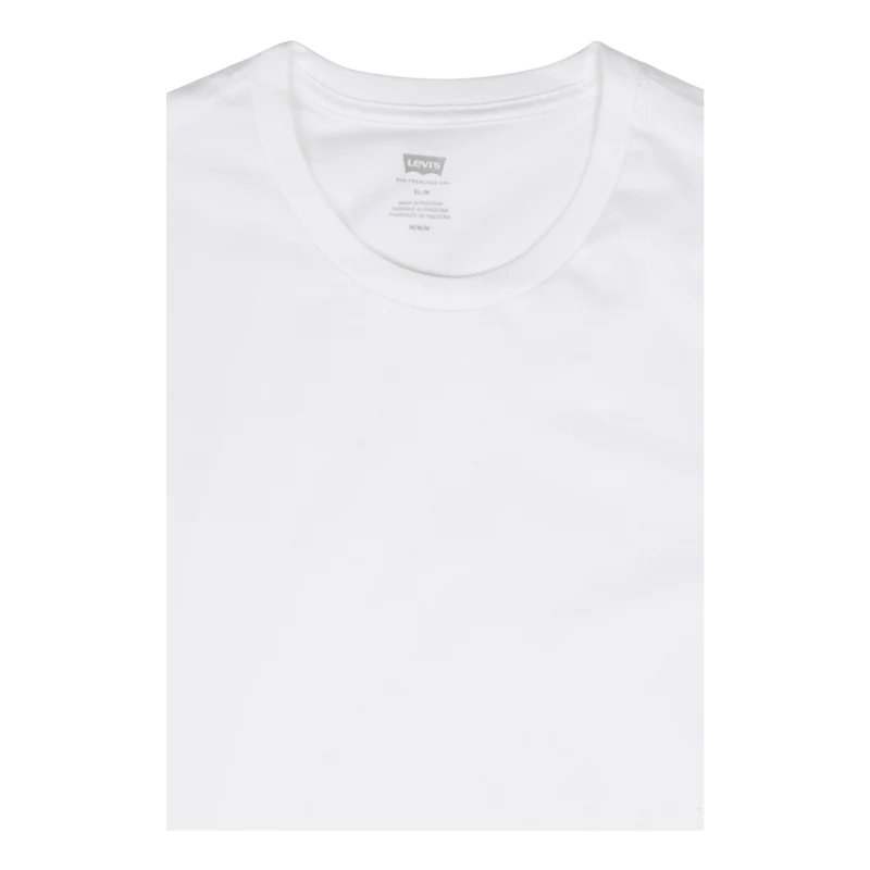 Slim 2pk Crewneck 1 Two-pack Tee White + White