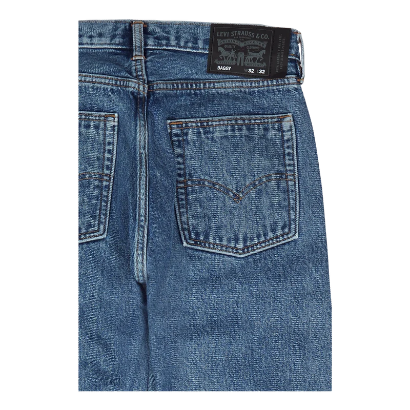 Skate Baggy 5 Pocket New Med Indigo - Flat Finish