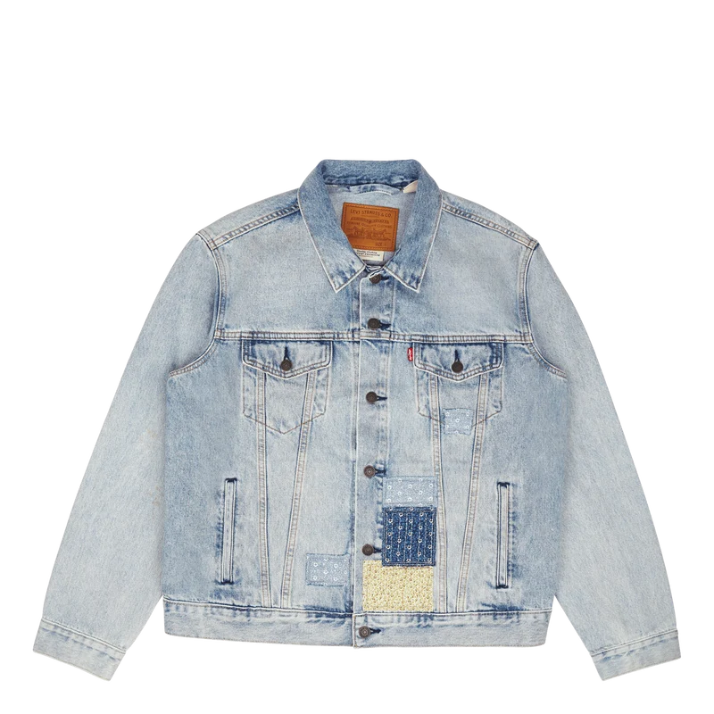 The Trucker Jacket Z8202 Light Indigo Destructed