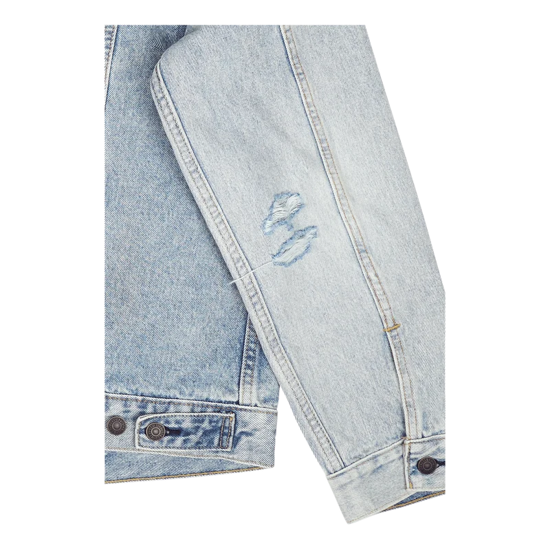 The Trucker Jacket Z8202 Light Indigo Destructed