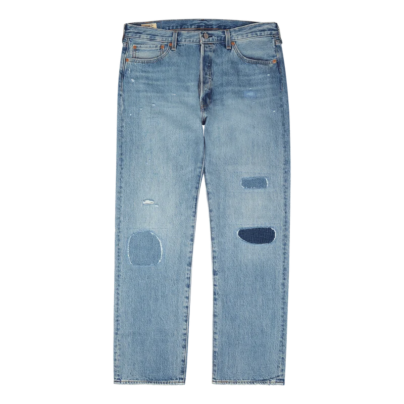 501 Levi's Original Z8102 Light Indigo Destructed