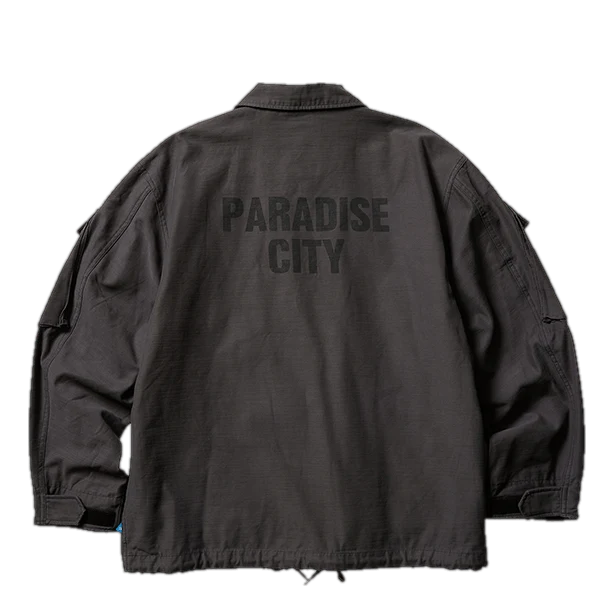 Garmentdyed Tactical Jacket Charcoal