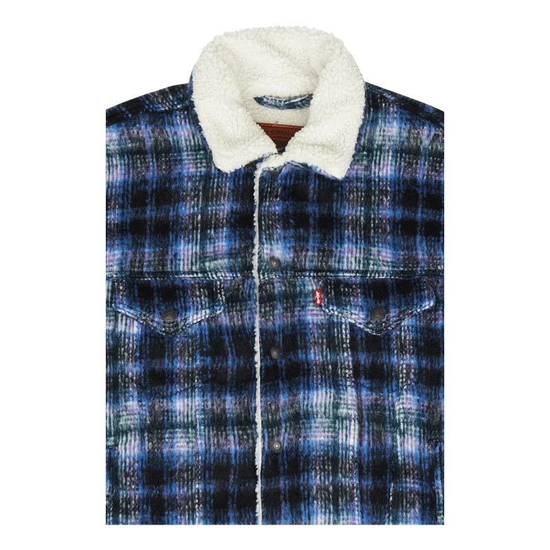 Vtg Fit Sherpa Trucker Jack
