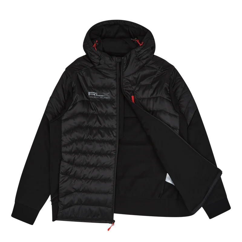 Hybrid Hooded Jacket Polo Black